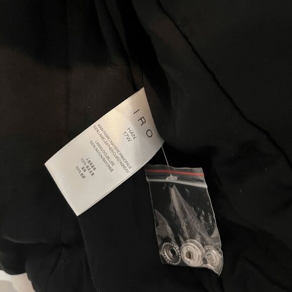 IRO Han Lamb Leather Motorcycle Zip-Up Jacket Women's Size 40 US 8 - Picture 7 of 16